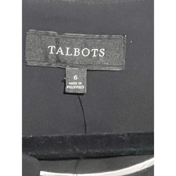 NWT Talbots Black Blazer Size 6 Clip Closure - Picture 4 of 6